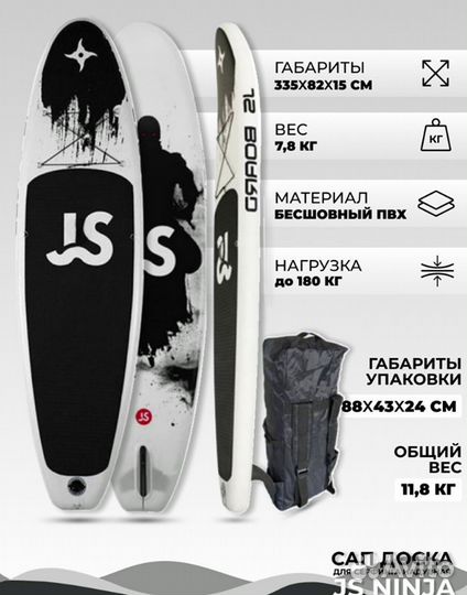 SUP Сап Доска JS Board Ninja