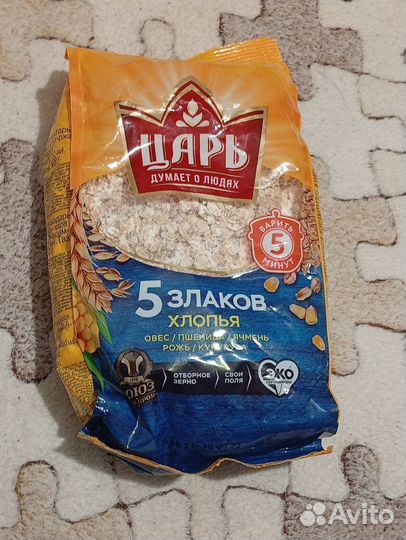 Хлопья Царь 5 злаков 400г