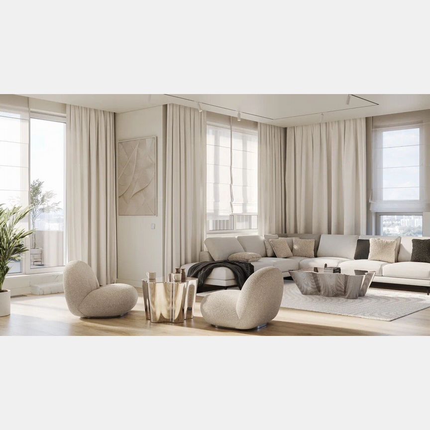 2-к. квартира, 54,2 м², 3/16 эт.