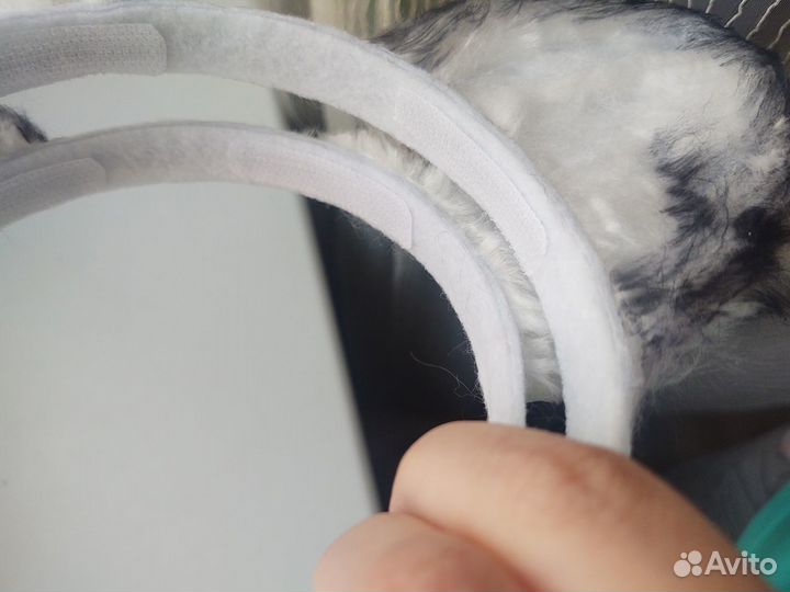 Ушки снежный барс ободок