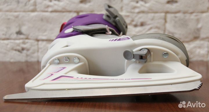 Коньки ледовые детские раздвижные FIT100 Oxelo