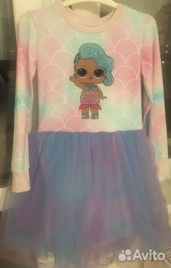 Платье нарядное для девочки 134 Лол