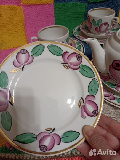 Винтажный сервиз СССР 1954 г Агашки Вербилки