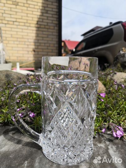 Пивные кружки хрусталь Bohemia Czechoslovakia