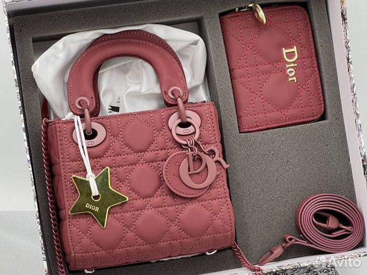 Женская сумка Dior Lady набор 3 в 1