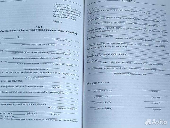 Книга инспектора по делам несовершеннолетних