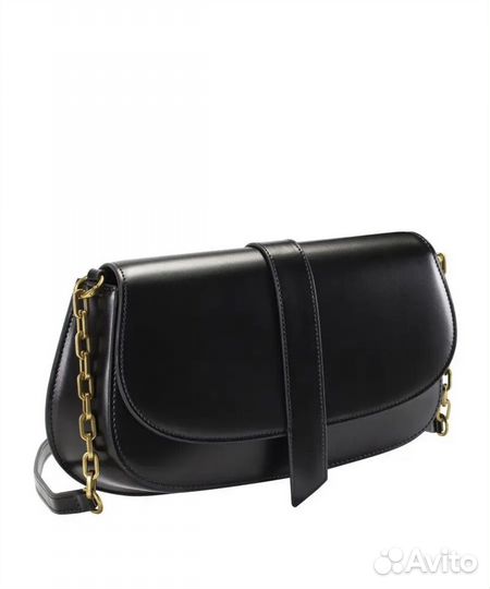 Сумка Эконика черная кожаная