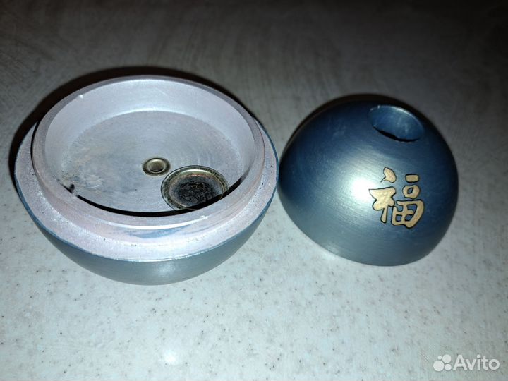 Подставка для ароматических конусов.Деревянный шар