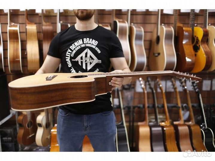 Crafter DE-7/nс электроакустическая гитара с чехло