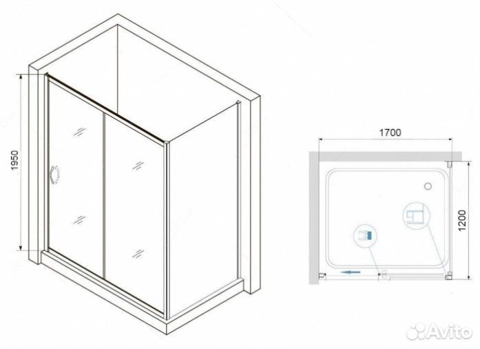 Душевой уголок RGW Passage PA-76B 170x120