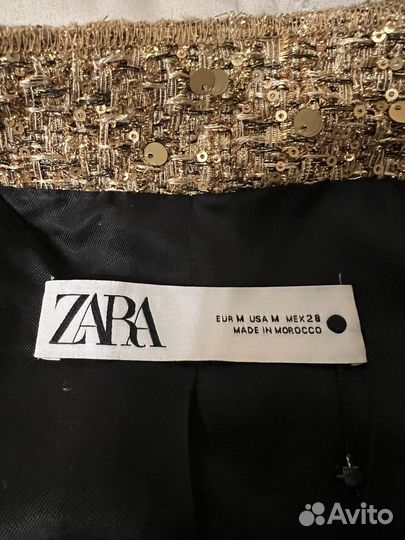 Бомбер zara золотой оригинал