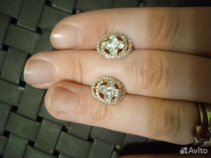 Серьги серебро