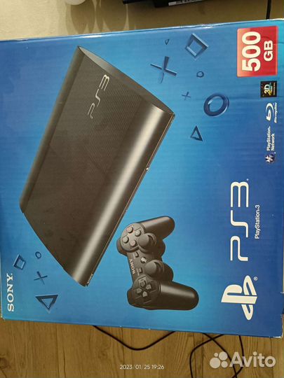 Игровая приставка ps3 super slim не прошитая