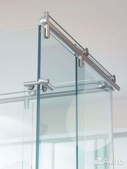 Стеклянные душевые перегородки