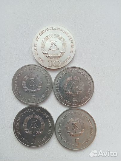 Юбилейные монеты гдр и фрг