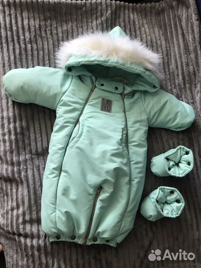 Зимний комбинезон трансформер для новорожденных