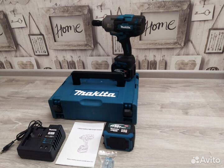 Мощный грузовой гайковерт makita 2100N.m АКБ