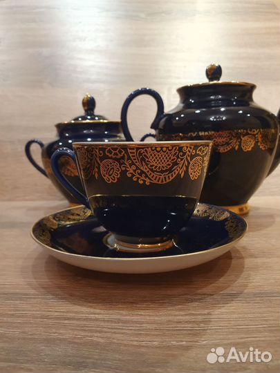 Чайный сервиз кобальт 