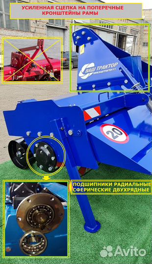 Почвофреза ВАШ ТРАКТОР ФН-210, 2023