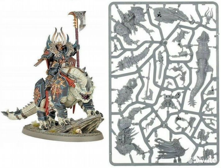 Warhammer Chaos Lord on Karkadrak