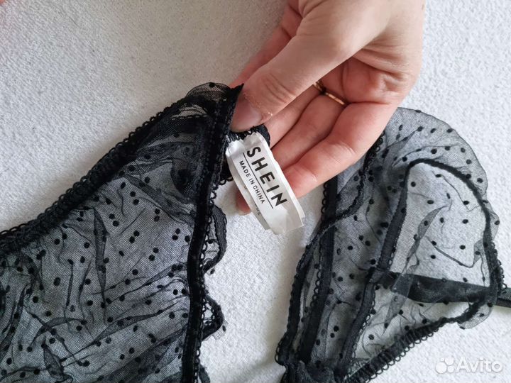 Прозрачное сетчатое нижнее бельё Shein