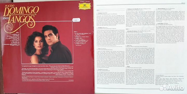 Placido Domingo Sings Tangos. 1981 Orig. Germany