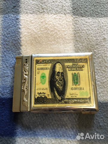 Портсигар зажигалка коллекционная