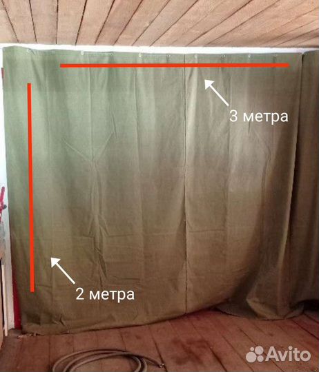Штора брезент в гараж 2х3 автосервис