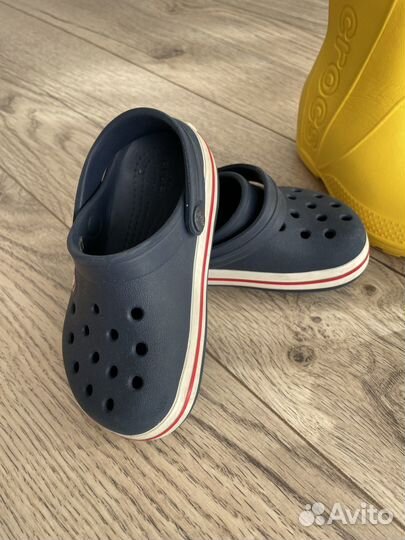 Резиновые сапоги, сабо crocs c7/c8