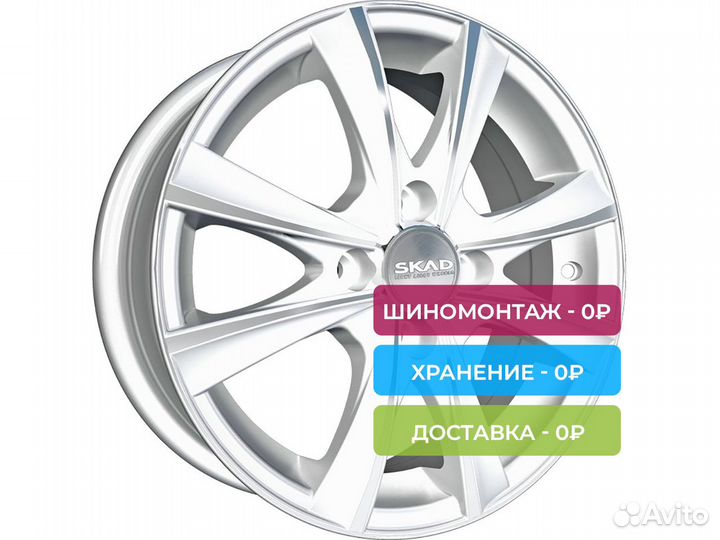 R15 4x100 6J ET45 D67,1 Скад Мальта алмаз-белый