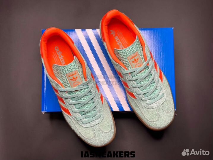 Кроссовки Adidas gazelle indoor mint - адидас