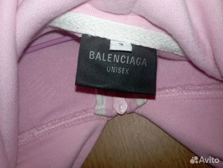 Balenciaga x polo ralph lauren зип худи розовая