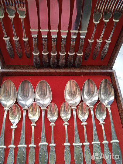 Набор столовых приборов мельхиор СССР