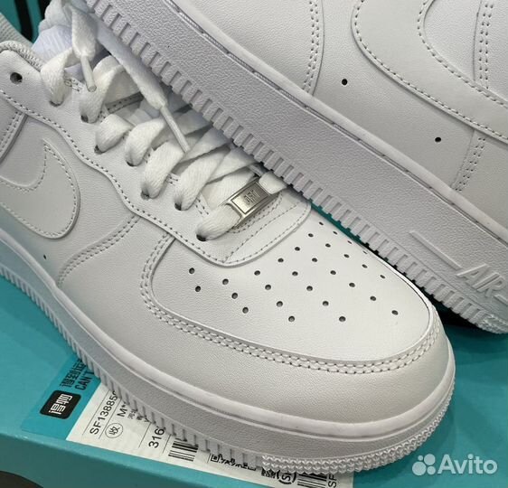 Кроссовки nike air force 1 белые