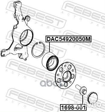 DAC54920050M подшипник ступицы перед. MB W204