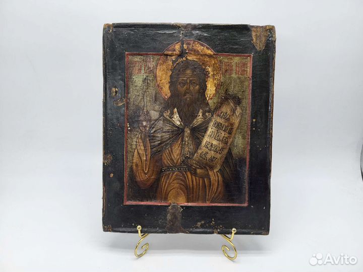Икона Илья пророк ковчежная 18 век