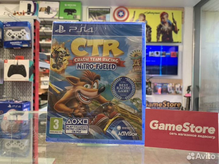 Crash Team Racing Nitro Fueled PS4 новая