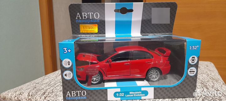 Машинка металлическая игрушка Mitsubishi Lancer