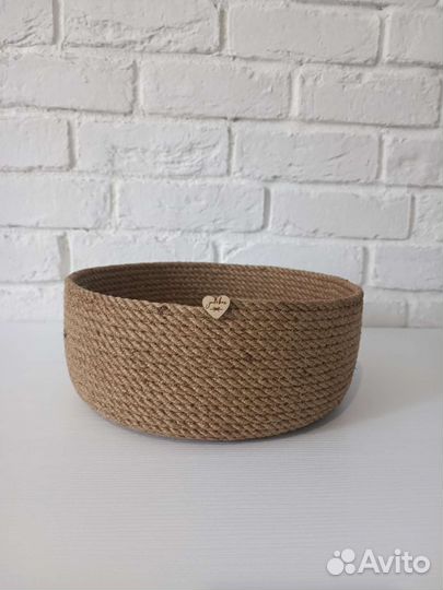 Корзина из джута для мелочей
