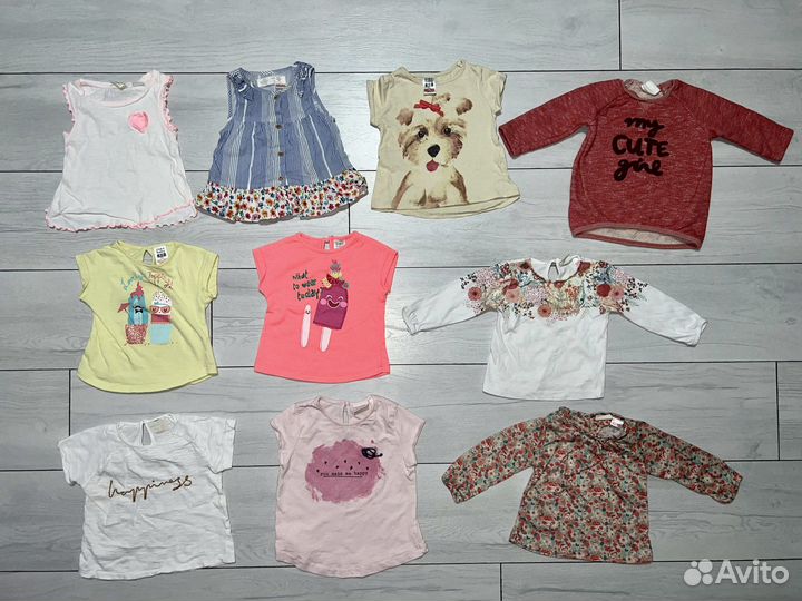 Вещи Zara пакетом на девочку 74-80 размера