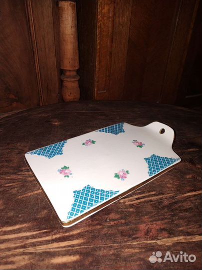 Фарфоровая сырная доска Дулëво(ссср)