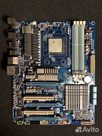 Материнская плата с процессором и озу