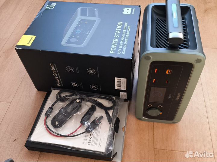 Портативная электростанция baseus 450w + бп 220v