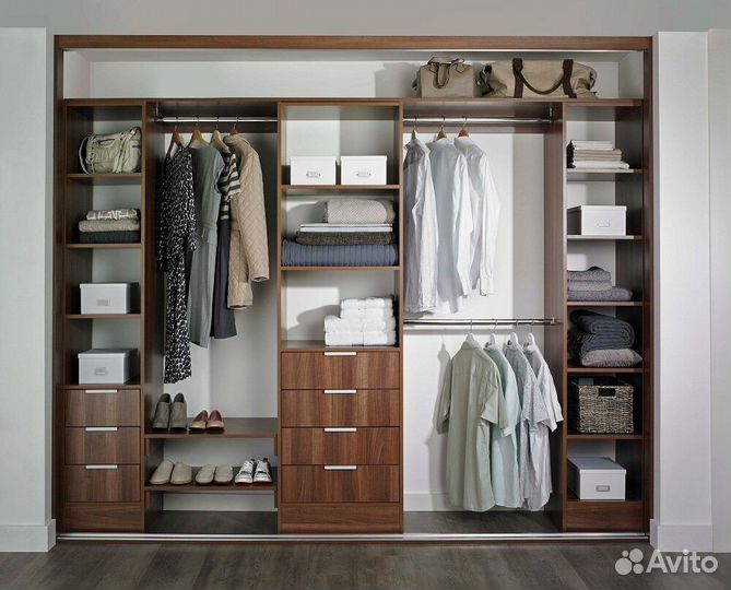 Гардеробная на заказ под ключ