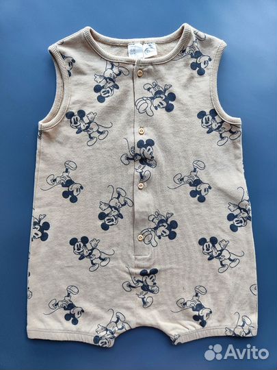 Песочник и футболка комплект 86 Микки H&M