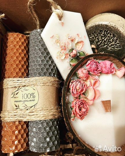 Набор из свечей, мыла, саше