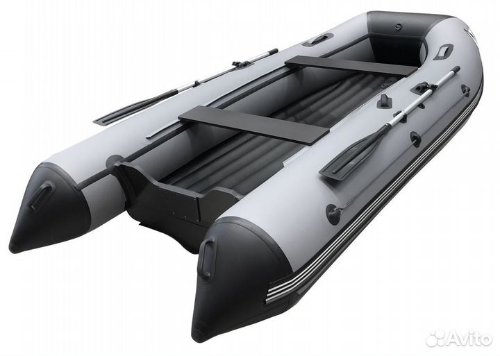 Лодка orca 420 нд серая