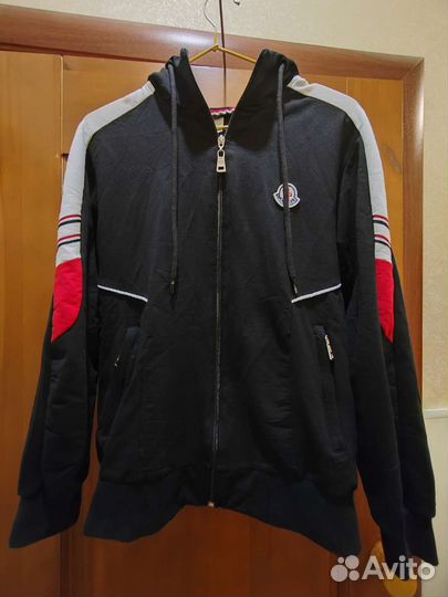 Олимпийка moncler с капюшоном