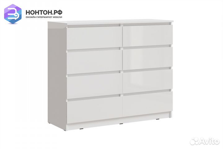 Комод Челси белый глянец / белый