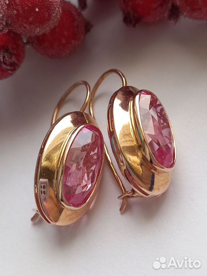 Золотые серьги 583пр